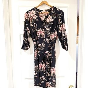 Hawthorne 41 3/4 length sleeve floral dress